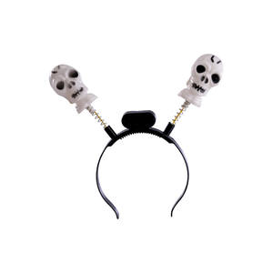 Bandeau d'Halloween avec des crânes et des lumières - Product Image 1