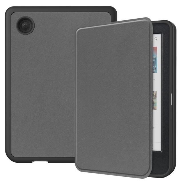 CYKE TPU Leather Tablet Case Tablet Stand Folio Protective Cover With Automatic Sleep for Kobo Clara Colour