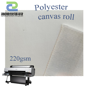 Sinh Thái Dung Môi Bóng Kéo Dài 220gsm Polyester Vải Cuộn Cho Kỹ Thuật Số Và In Phun In Nghệ Thuật In Ấn - Product Image 1