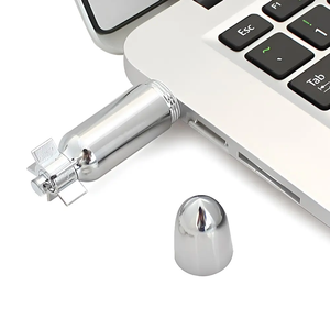 Tàu ngầm hình dạng kim loại Keychain <span class=keywords><strong>USB</strong></span> <span class=keywords><strong>flash</strong></span> drive 2GB tùy chỉnh đạn hình ổ đĩa bút 8GB 16GB 32GB 64GB 128GB - Product Image 4