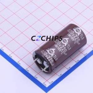 ตัวเก็บประจุแบบอิเล็กโทรไลต์อะลูมิเนียมแบบ Snap-in รุ่น TLS400V220M22*40 ชนิด Through hole (THT) ขนาด D22xL40 มม. 220uF 20% 400V 10 มม. - Product Image 1