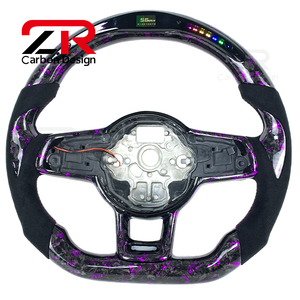 Volante de Fibra de Carbono Forjado con Pantalla LED para Volkswagen MK7 Golf 7 GTI MK6 GTD <span class=keywords><strong>R</strong></span> Gts <span class=keywords><strong>R</strong></span>-<span class=keywords><strong>Line</strong></span> <span class=keywords><strong>Tiguan</strong></span> Scirocco Passat Polo - Product Image 5