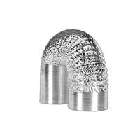 Tuyau HVAC conduit d'air flexible en aluminium conduit de ventilation conduit rond