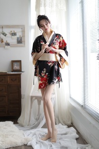 2026 Ensemble de lingerie kimono sexy pour femmes et adolescentes, style japonais, avec Obi et culotte - Product Image 6