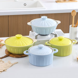 Ensemble de casseroles et de marmites en céramique antiadhésive de style américain moderne Cooklover avec poignée en silicone, compatible lave-vaisselle - Product Image 5