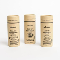 Crème solaire cosmétique recyclée biodégradable en carton Push up Tube de papier déodorant bâton baume à lèvres Tube conteneur d'emballage