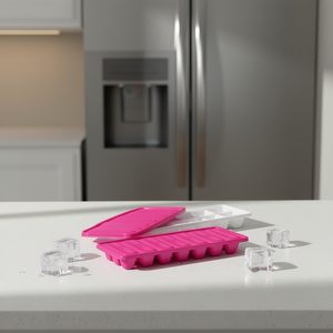 ถาดทำน้ำแข็งพร้อมฝาปิด ชุด 2 แพ็ค ขนาด 6 ช่อง สำหรับเก็บในช่องแช่แข็ง - Product Image 3