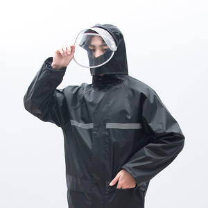 Conjunto universal de impermeable y pantalones de <span class=keywords><strong>lluvia</strong></span> para senderismo, conjunto de ciclismo de tela Oxford dividida con revestimiento de PVC, <span class=keywords><strong>equipo</strong></span> de protección laboral - Product Image 2