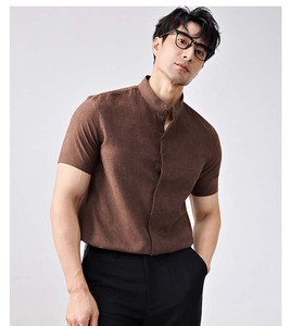Camisas de Exportación de China para Hombre, Camisa Blanca de Verano, Estilo Casual, Retro, de Manga Corta, Acepta Personalización, Precio Más Bajo - Product Image 3