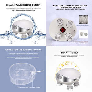 新产品创意韩头热卖不锈钢方便供应商电动头皮按摩器 - Product Image 3