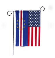 Drapeau de jardin double face Cap-Vert, best-seller d'usine, design numérique, 30x45cm, polyester, écologique, décoration extérieure