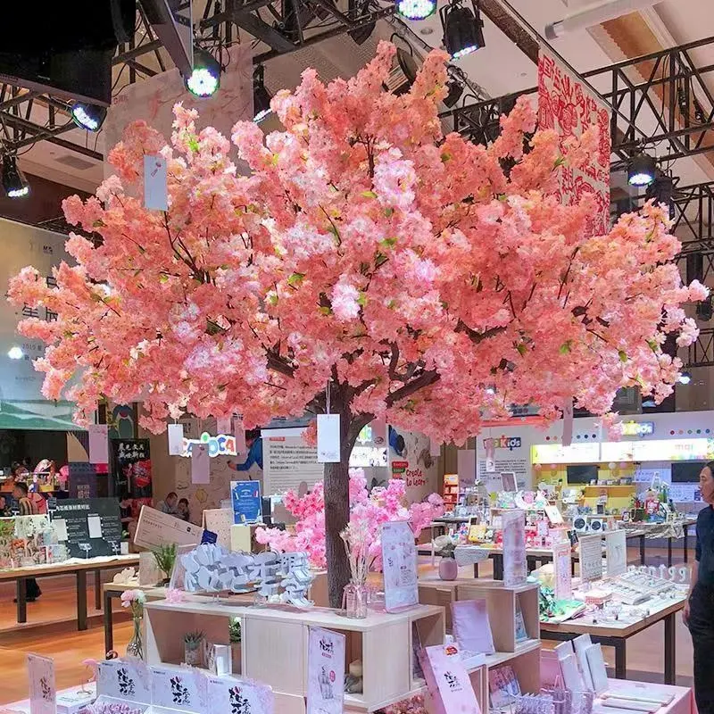 도매 실크 인공 꽃 나무 웨딩 장식 테이블 중심 4Ft 5Ft 12Ft 벚꽃 나무