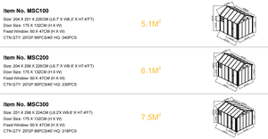 Abri de jardin et remise à outils en métal durable - Acier galvanisé résistant à la rouille, montage facile en DIY, toutes les pièces et instructions incluses - Product Image 6