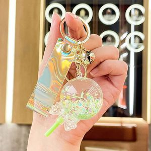 Wholesale Small Ornaments Pendant Luminous Oil Lollipop <b>Key</b> <b>Chain</b> Bubble Beads Into Oil Quicksand Drift Bottle <b>Key</b> <b>Chain</b> - Product Image 6