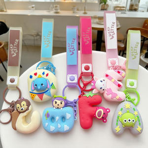 Llavero con Colgante de Animal de Dibujos Animados, Nuevo, con Letras, Lindo, de Ojos Grandes, Bebé Buzz Lightyear, Llavero para Coche, Pequeño Regalo - Product Image 1