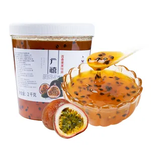 2kg Bubble Tea Ingredients Real Fruit Passion Fruit Jam for Smoothie