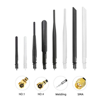 Antenne Wifi double bande haute performance 2.4G et 5.8G Antenne canard en caoutchouc en queue de cochon avec connecteur SMA et câble RG1.13