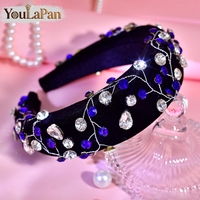 YouLaPan – bandeau simple en strass pour femmes, adapté aux mariages, banquets, danses, fêtes, accessoires de cheveux à la mode, YXA267