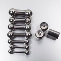 Barbell droit en acier chirurgical sur mesure, grand calibre, pour piercing Big Prince Albert, grande taille