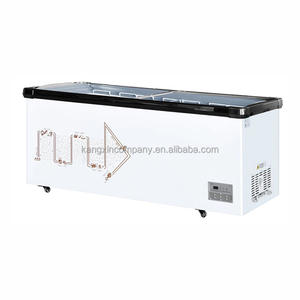 Congélateur de <span class=keywords><strong>réfrigérateur</strong></span> d'île de porte en verre commerciale fabriqué en Chine - Product Image 2