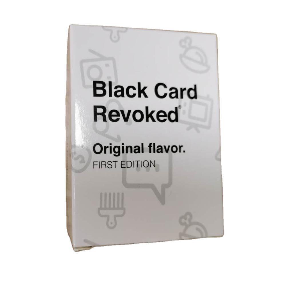 Высококачественные Потрясающие карточные игры, Индивидуальные белые черные карточки для подтверждения