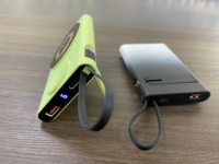 Power Bank magnetik nirkabel isi daya ponsel dan jam 2024 dengan kabel pengisi daya 10000mah Powerbank dengan dudukan ponsel