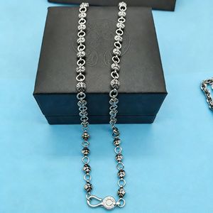 도매 CH S925 마크 앵커 레터 크로스 플라워 남성용 목걸이 유럽 및 미국 빈티지 스타일 - Product Image 6