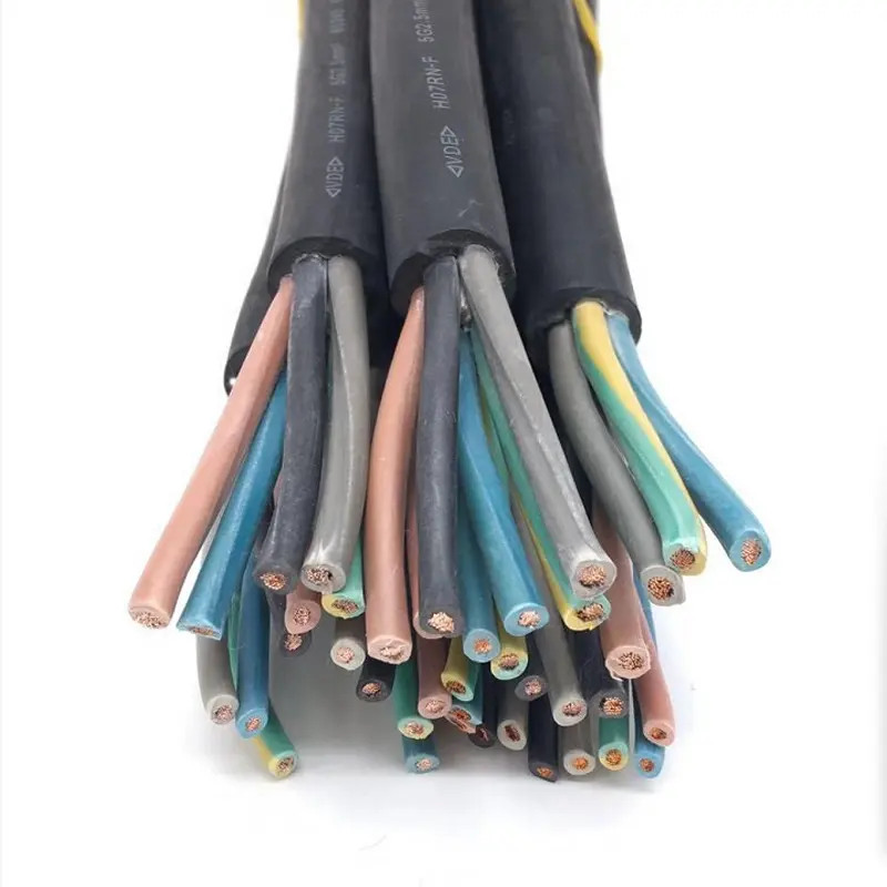 Rubber kabel H07RN-F 60245 IEC66 YCW reinem kupfer power draht 1-6core 1.0,1.5,2.5, 4.0,6.0 platz chloroethylene gummi mantel