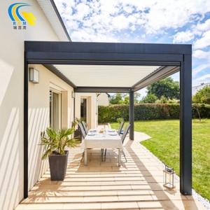 Pare-soleil en aluminium motorisé à ouverture étanche et à toit fermé Pergola <span class=keywords><strong>pour</strong></span> couverture de patio de <span class=keywords><strong>jardin</strong></span> - Product Image 6