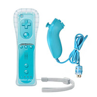 2 en 1 intégré Motion Plus pour Nintendo Wii télécommande Nunchuck Joystick pour Wii télécommande livraison directe