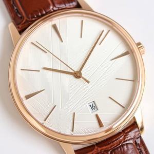 Montre d'affaires tendance - Modèle à bracelet en cuir pour homme - Product Image 5