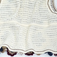Gilet en crochet floral de style occidental avec détails de mini-perles, élégant et décontracté pour femme