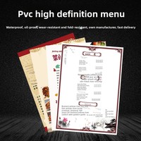 Buku Resep Menu PVC Custom, Daftar Harga Barbershop, Papan Iklan dengan Cetak Digital