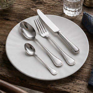 Juego de Cubiertos <span class=keywords><strong>Frankfurt</strong></span> de 4 Piezas, Acero Inoxidable Plateado 18/0, Acabado Espejo, Mangos Curvos Ergonómicos, Aptos para Lavavajillas - Product Image 3
