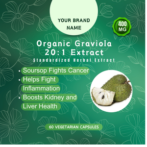 แคปซูลสารสกัดจากสมุนไพรกราวิโอลาออร์แกนิกจาก20:1ส่งตรงจากผู้ผลิตอินเดีย - Product Image 2