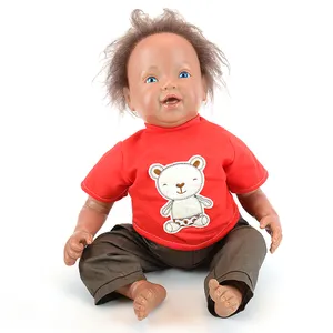 Everyest 56cm Handmade Reborn Doll Custom Soft Silicone Baby Boy with Reborn Hair for Bebe Gifts