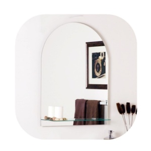 Modern Decorative Special Shape Fashion Tempered <b>Silver</b> Oval Bathroom Toilet Frameless Wall <b>Mirror</b> 6mm Thick 4mm Wood Aluminium - Product Image 6