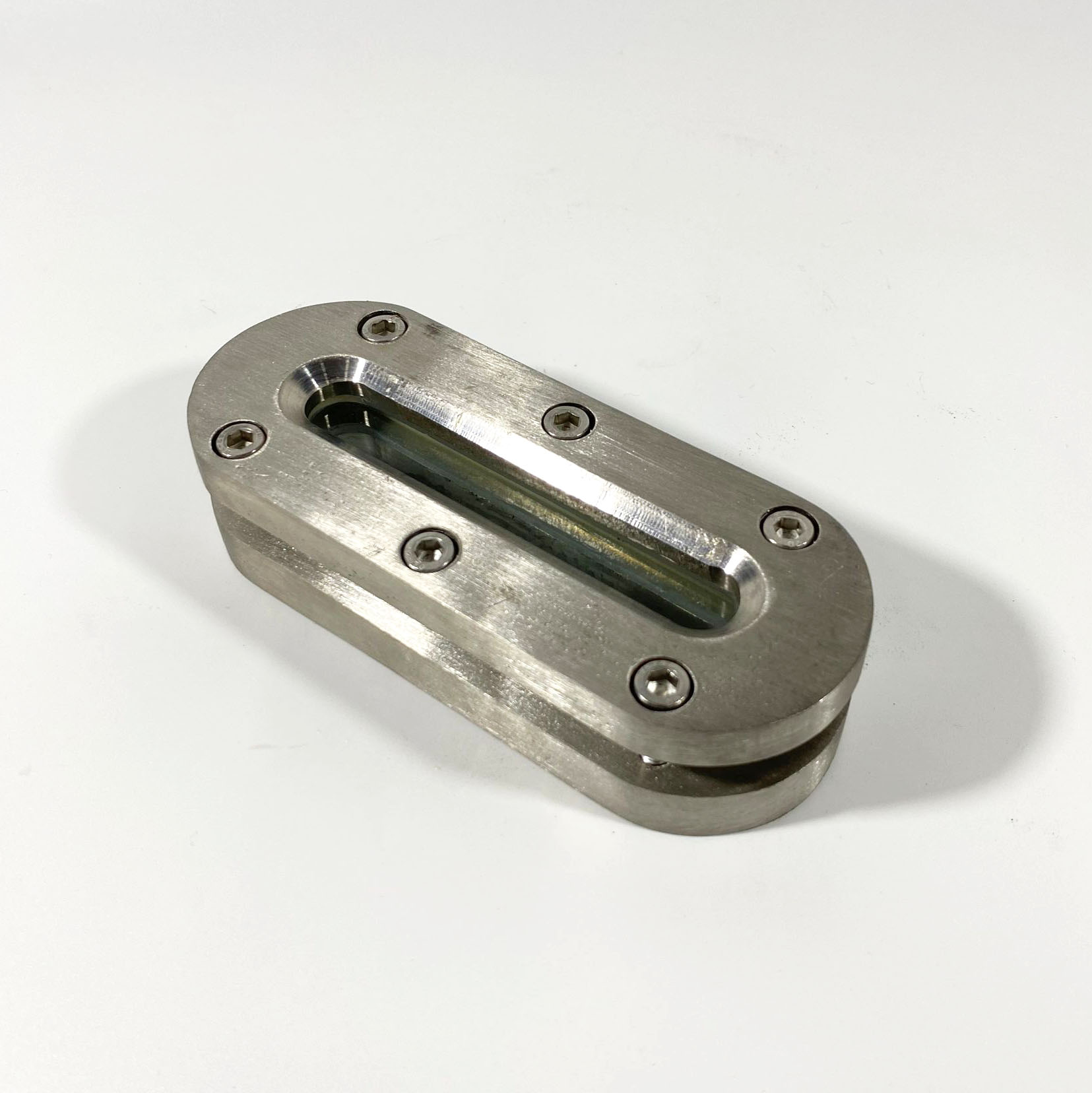 Стеклянная коробка 304ss с длинным стеклом, длинный плоский стеклянный датчик уровня, круглая головка из углеродистой стали, нестандартный заказ