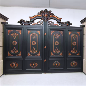 Thiết kế Châu Âu hiện đại cửa nhôm tự động rèn nhôm đường lái xe và nhà cửa với các tính năng an ninh cho khách sạn - Product Image 2