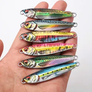 Japan Quality 3D Printed Imported Lazer Paper Shore Casting Fishing Metal Jig Lure Artificial Slow Fall Pitch Jigging Bait