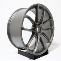 Jantes personnalisées neuves en alliage d'aluminium forgé à cinq branches, couleur gris canon, pour Cayenne E-Class AMG, 18-24 pouces, 5*112, 66.6, 20 mm ET