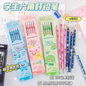 Lápices BEN DEER 2B, paquete de 12, diseño de dibujos animados para niños, útiles escolares - Product Image 4