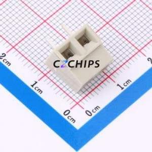 1546216-2 Screw Terminal Block Through hole Component (THT),P=5mm Connector ( Construction: 1x2P )( Pitch: 5mm )( Color: Gray ) - Product Image 1
