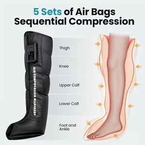 Air Compression Therapy Recovery Boots Leg <b>Massager</b> Pressotherapy Lymphatic Drainage Massage <b>Machine</b> - Product Image 3