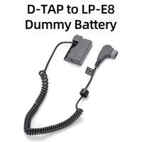 Kabel Adaptor Daya KingMa D-Tap ke Baterai Dummy LP-E8 Kompatibel untuk Canon EOS 550D/600D/650D/700D