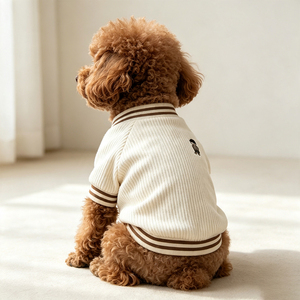 Vpetbr Felpa Personalizzata per Cani, Abbigliamento Coordinato, Vestiti Sportivi per Bulldog Francese, Giacca in Corduroy per Bassotto - Product Image 2