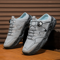 Nouvelles baskets épaisses pour hommes à cadran rotatif, lacets respirants en maille, chaussures de sport, vente en gros, logo personnalisé, chaussures de course décontractées pour hommes