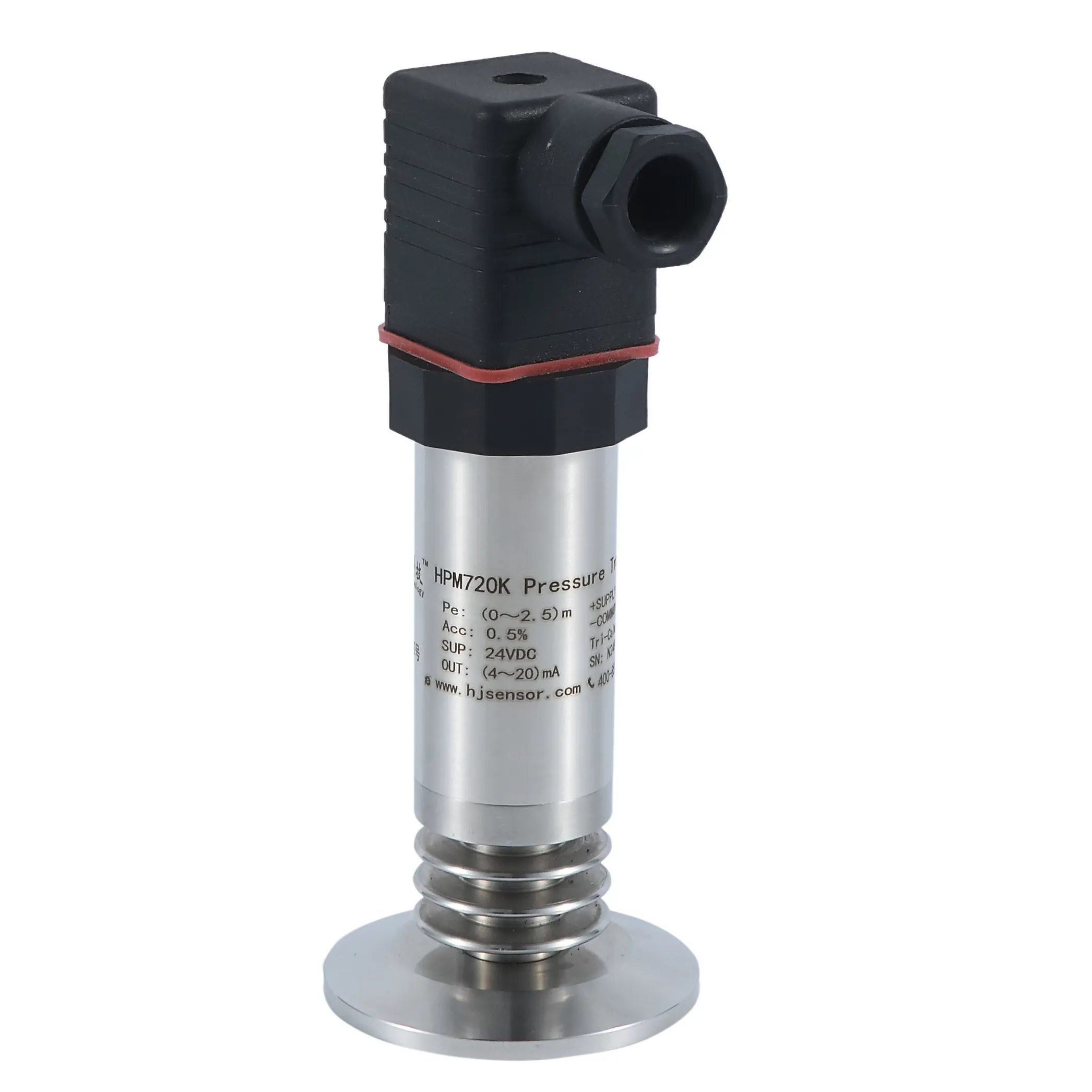 0-10v Output Hygienic Type Flat Film Hydraulic Pressure Sensors Flat Film Pressure Transmitter
