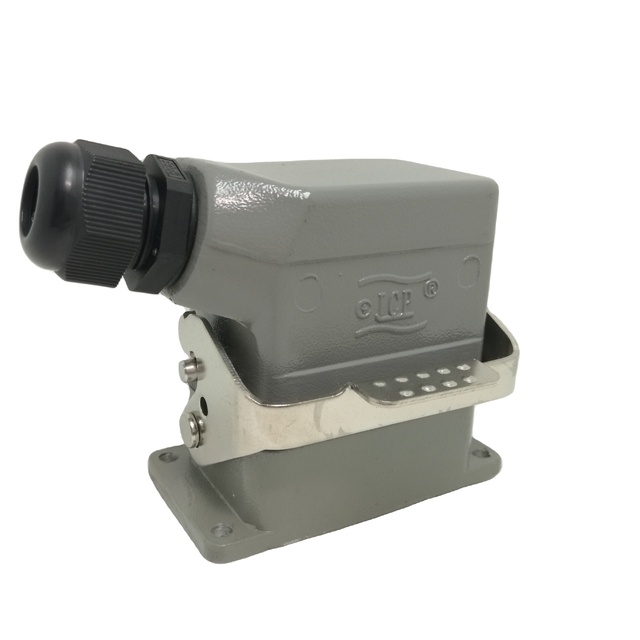 HE024 heavy duty connectors screw terminal and quick lock clamp terminal rectangular connectors