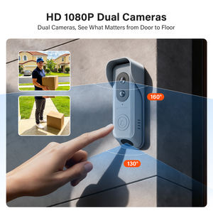 กล้องออดไร้สายแบบกันน้ำเลนส์คู่ 1080P พร้อมหน้าจอสัมผัส 8 นิ้ว ตรวจจับความเคลื่อนไหว รองรับแอป Tuya Smart ควบคุมระยะไกล - Product Image 3